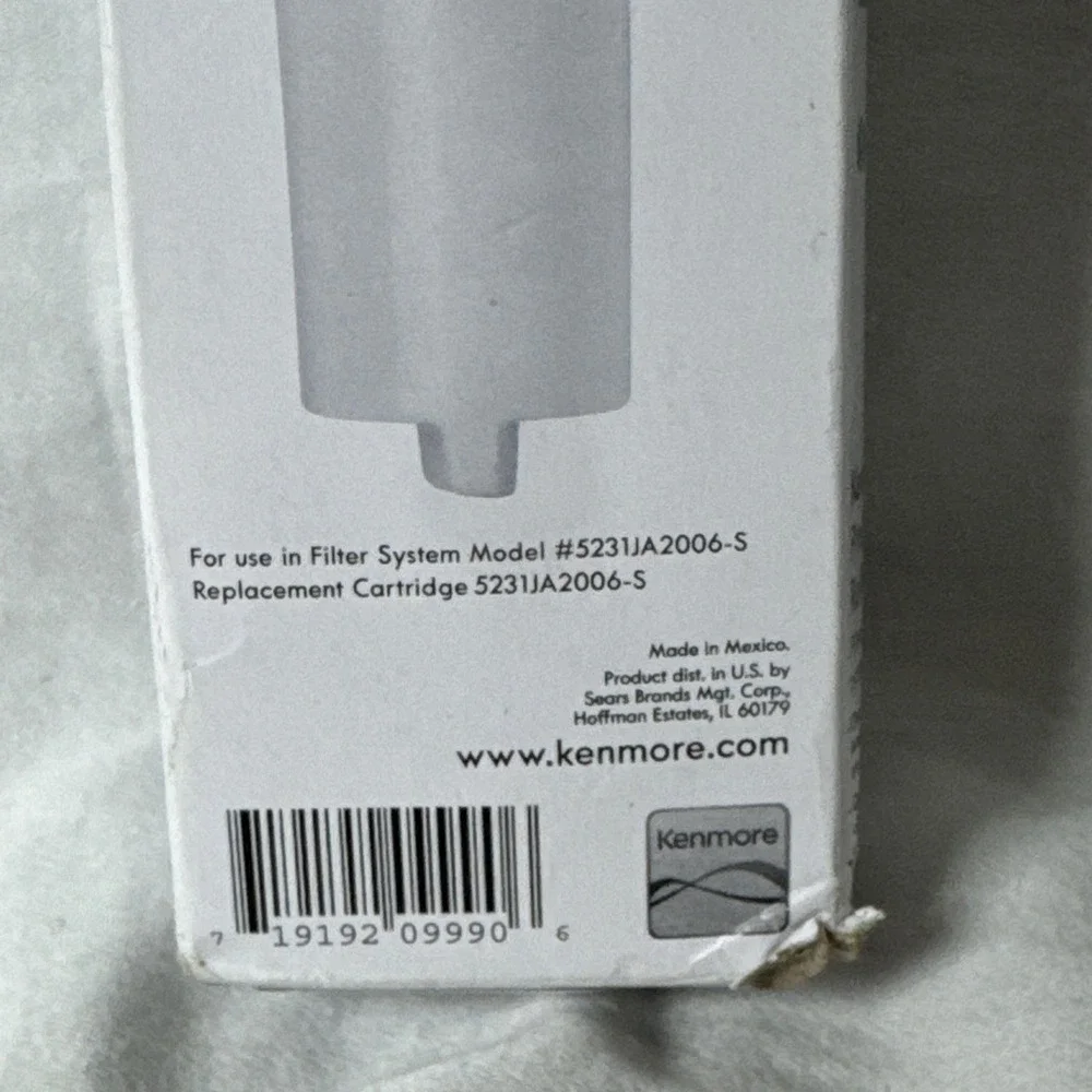 Kenmore Clear Premium Refrigerator Filter 46-9990 Model#5231JA2006A-S New SEALED